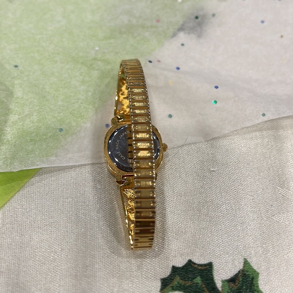 Danbury Mint Gold-Tone Stretch Band Watch | Faux Gemstones Quartz | Needs Batter - Picture 4 of 8